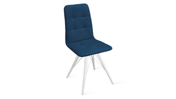 Обеденный стул Аспен К3 (Белый матовый/Велюр Confetti Blue) во Владивостоке