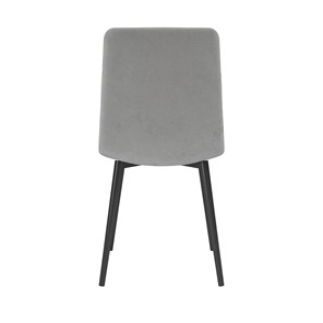 Обеденный стул Белла, велюр тенерифе грей/Цвет металл черный в Артеме - предосмотр 3