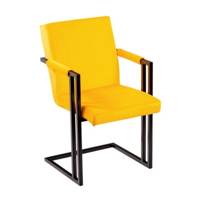 Обеденный стул Бруно, Черный/Аврора 09(желтый) во Владивостоке - изображение