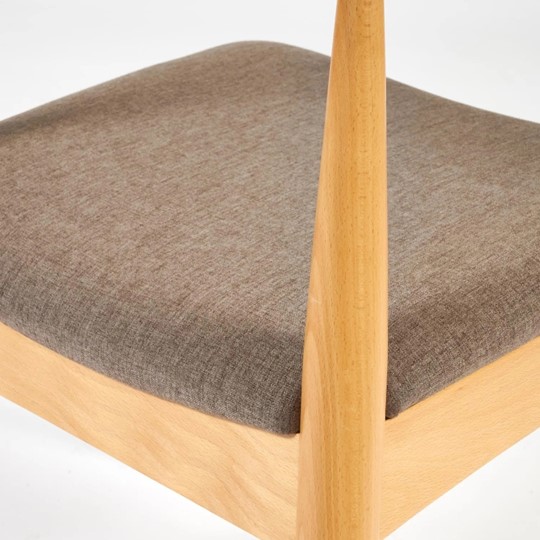 Кухонный стул BULL бук/ткань 54,5x54x75 Натуральный (2 шт) арт.13985 во Владивостоке - изображение 2
