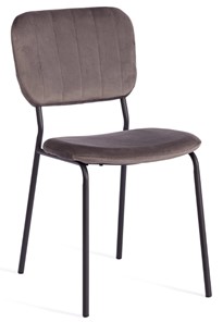 Кухонный стул CAROL (mod. UC06) 45х56х82 Light grey (светло-серый) HLR24 / черный арт.20056 в Уссурийске