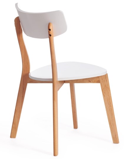 Кухонный стул Claire, дерево гевея/МДФ 48x49,5x81,5 Белый/натуральный арт.19580 во Владивостоке - изображение 2