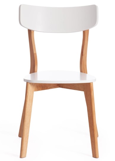 Кухонный стул Claire, дерево гевея/МДФ 48x49,5x81,5 Белый/натуральный арт.19580 во Владивостоке - изображение 4