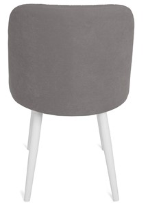 Обеденный стул Даниэлла, ноги белые круглые XXL (R38)/велюр T180 Светло-серый во Владивостоке - предосмотр 5