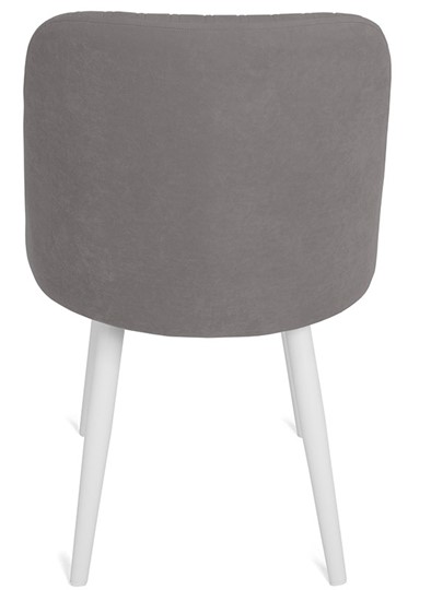 Обеденный стул Даниэлла, ноги белые круглые XXL (R38)/велюр T180 Светло-серый во Владивостоке - изображение 5