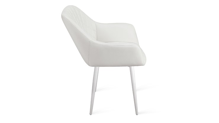 Обеденный стул Дастин К1С (Белый матовый/Кож.зам Polo White) в Артеме - изображение 1