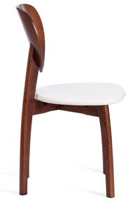 Обеденный стул Diamante, жесткое сидение бук, 42х42х85, коричневый/белый арт.19897 в Артеме - предосмотр 1