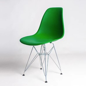 Обеденный стул DSL 110 Chrom (зеленый) в Находке