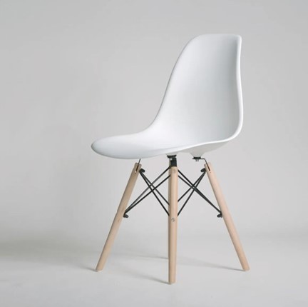 Кухонный стул DSL 110 Wood (белый) в Артеме - изображение