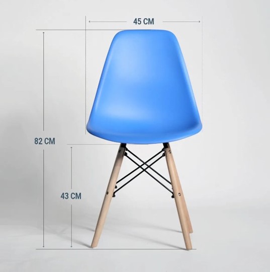 Кухонный стул DSL 110 Wood (синий) во Владивостоке - изображение 1
