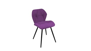 Обеденный стул Elvis Т7 (Черный муар/Велюр S002 фиолетовый) в Артеме