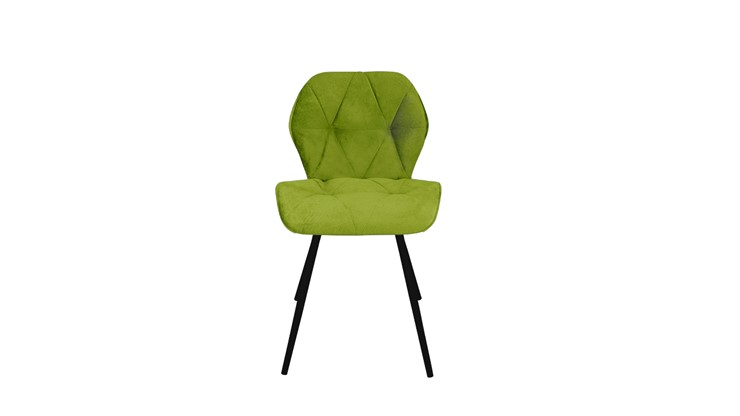 Обеденный стул Elvis Т7 (Черный муар/Велюр S003 светло-зеленый) в Артеме - изображение 3
