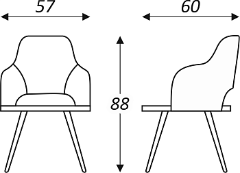 Стул кухонный Эспрессо-2, ноги черные круглые XL (R32)/велюр T177 Графит в Уссурийске - изображение 6