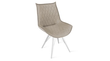 Обеденный стул Фэнди К3 (Белый матовый/Велюр Confetti Smoke) в Артеме