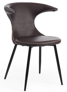 Обеденный стул FLAIR (mod. 9020) 60х56х78 коричневый 1/черный в Артеме - предосмотр