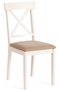 Кухонный стул Гольфи 2, дерево гевея 45х51х94 Ivory white/ткань кор.-зол 1505-9 арт.19557 в Артеме