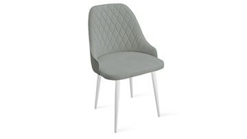 Кухонный стул Гранд К1К (Белый матовый/Велюр Confetti Silver) в Уссурийске