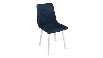 Обеденный стул Хьюго К1С (Белый матовый/Микровелюр Wellmart Blue) во Владивостоке - предосмотр