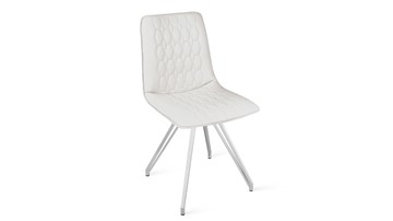 Обеденный стул Хьюго К4 (Белый матовый/Кож.зам Polo White) в Артеме - предосмотр