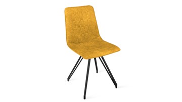 Кухонный стул Хьюго К4 (Черный муар/Микровелюр Wellmart Yellow) в Артеме - предосмотр