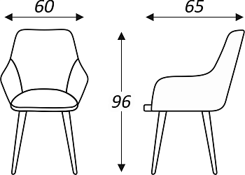 Обеденный стул Кампари (Светло-серый Т180/ноги черные) во Владивостоке - предосмотр 7