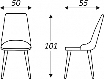 Обеденный стул Клэр (Тиффани Т183/ноги черные) во Владивостоке - предосмотр 6