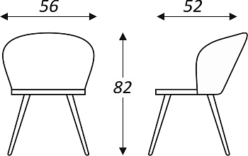 Обеденный стул Коко (Капучино Т173/ноги белые) во Владивостоке - предосмотр 6