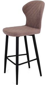 Кухонный стул Марио барный(Пыльная роза Т187/ноги черные) в Артеме
