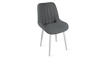 Обеденный стул Марвел Исп. 2 К1С (Белый матовый/Кож.зам Polo Graphite) в Артеме