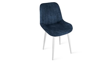 Обеденный стул Марвел Исп. 2 К1С (Белый матовый/Микровелюр Wellmart Blue) в Уссурийске