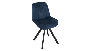 Кухонный стул Марвел Исп. 2 К2 (Черный муар/Микровелюр Wellmart Blue) в Артеме