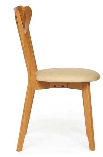 Кухонный стул MAXI (Макси), бук/ткань 86x48,5x54,5 Бежевый/ натуральный бук (2 шт) арт.13134 во Владивостоке - изображение 1