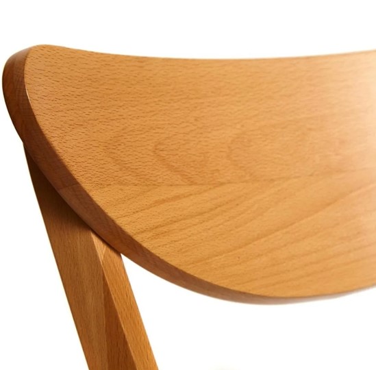 Кухонный стул MAXI (Макси), бук/ткань 86x48,5x54,5 Бежевый/ натуральный бук (2 шт) арт.13134 во Владивостоке - изображение 4