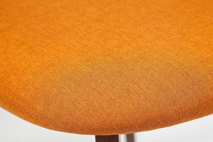 Стул кухонный MAXI (Макси), бук/ткань 86x48,5x54,5 Оранжевый/коричневый (2 шт) арт.10467 в Артеме - изображение 4