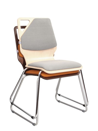 Обеденный стул Molly Wood chrome, ткань AS во Владивостоке - изображение 3