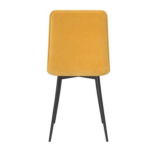 Обеденный стул Нео, велюр тенерифе куркума/Цвет металл черный в Уссурийске - изображение 3
