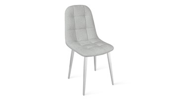 Кухонный стул Райс К1С (Белый матовый/Микровелюр Duna Silver) в Уссурийске