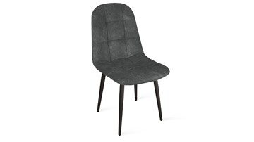 Кухонный стул Райс К1С (Черный муар/Микровелюр Wellmart Graphite) в Артеме