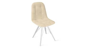 Обеденный стул Райс К3 (Белый матовый/Велюр Confetti Cream) в Артеме