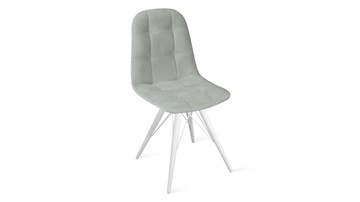 Обеденный стул Райс К3 (Белый матовый/Велюр Confetti Silver) в Уссурийске