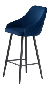 Кухонный стул Сальса Барная, Велюр CATALANA 16 (синий) / Графит в Артеме