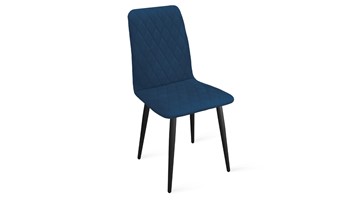 Обеденный стул Стенли К1С (Черный муар/Велюр Confetti Blue) во Владивостоке - предосмотр