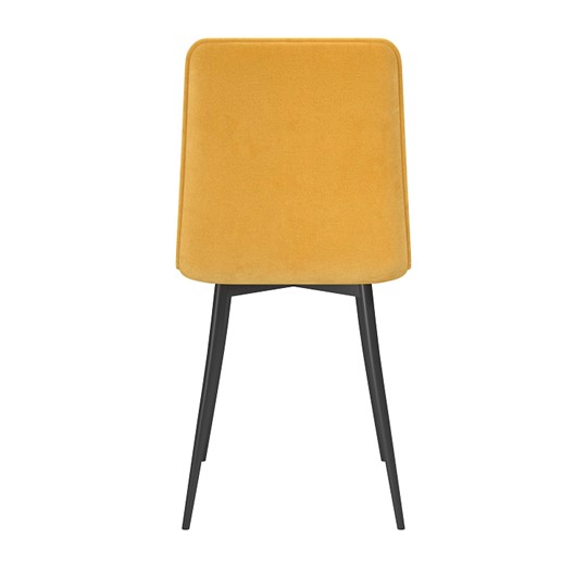 Кухонный стул Тахо, велюр тенерифе куркума/Цвет металл черный в Артеме - изображение 3