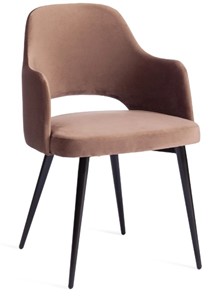 Обеденный стул VALKYRIA 2 (mod. 718) 55х55х80 коричневый barkhat 12/черный арт.19923 в Артеме - предосмотр