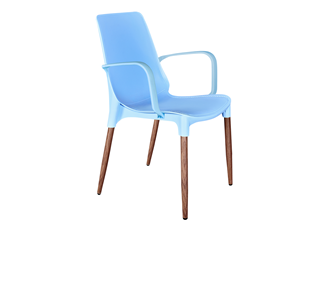 Кухонный стул SHT-ST76/S424-С (голубой/темный орех) в Уссурийске - предосмотр