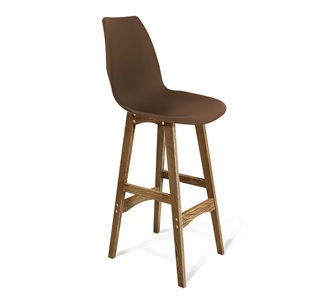 Барный стул SHT-ST29/S65 (коричневый ral 8014/дуб брашированный коричневый) в Артеме