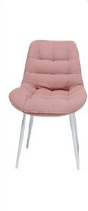 Кухонный стул Комфорт розовый белые ножки во Владивостоке - предосмотр