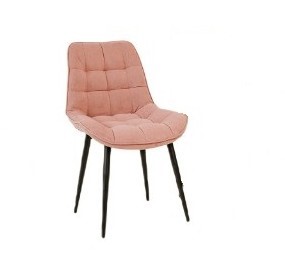 Кухонный стул Комфорт розовый черные ножки во Владивостоке - предосмотр