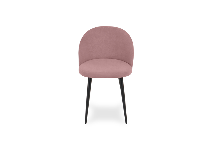 Обеденный стул Лайт розовый черные ножки во Владивостоке - изображение 1