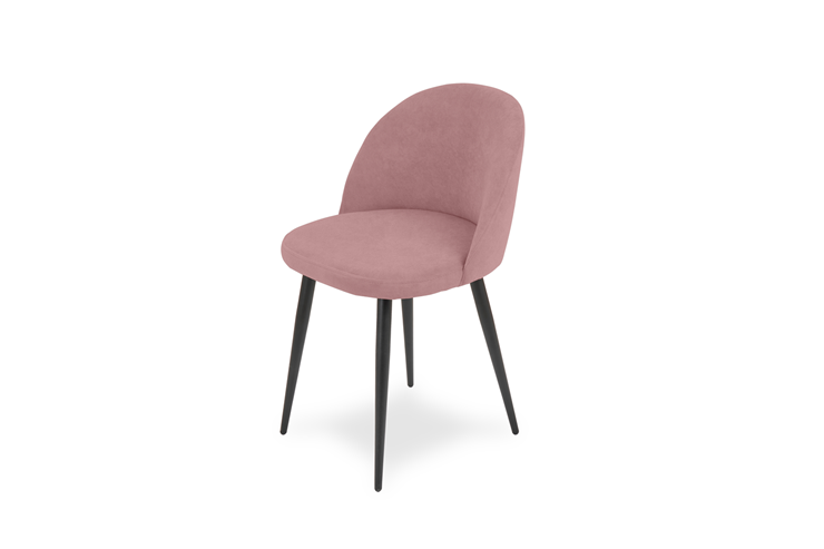 Обеденный стул Лайт розовый черные ножки во Владивостоке - изображение 3